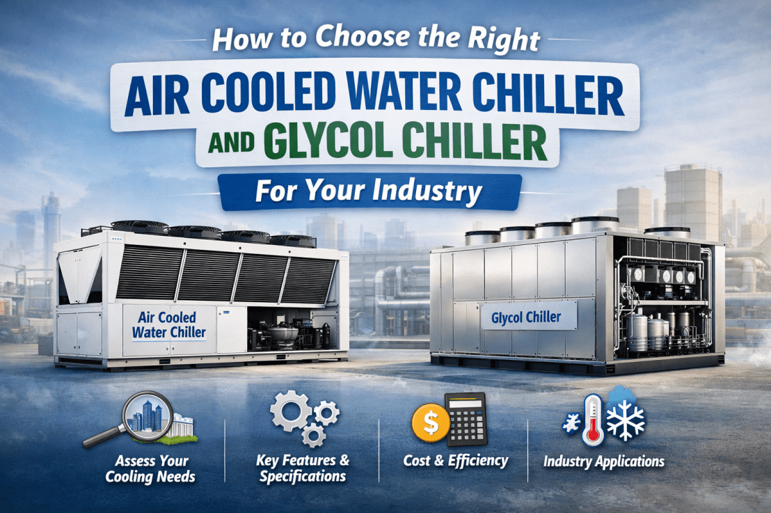Air Cooled vs Water Cooled Chillers: Which System Is Best for Your&nbsp;Industry?